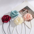Miniatyrbild 4 av 9: Rose Flower Choker Rose Choker Halsband VIT 145-150CM WHITE 145-150CM