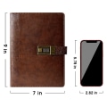 Miniatyrbillede 2 af 6: Journal med Lås Lås Dagbog Binder Notesbog