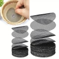 Miniatyrbilde 7 av 9: 50 Stk Blomsterpotte Hull Mesh Pad Hull Skjermmatte GRÅ-10CM Grey-10cm