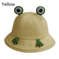Miniatyrbillede 1 af 10: Sød Hat Frog Bucket Hat GUL Yellow