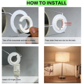 Miniatyrbilde 10 av 10: Lampe Skjerm Reduseringsringer Lampeklokke Ring Adapter Pæreholder