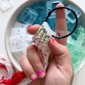 Miniatyrbillede 6 af 6: Broderi Floss Organize Akryl viklebræt TRANSPARENT Transparent