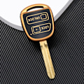 Miniatyrbillede 1 af 9: Fjernnøgleetui Bilnøgleetui 2 KNAP SORT 2 KNAP SORT 2 Button Black