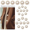 Pikkukuva 8 / 10: Rhinestone Pearl Buttons Paidan napit 18MM10KPL 10KPL 18MM10pcs