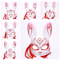 Miniatyrbilde 2 av 10: Rabbit Ears Mask Anime Mask TYPE E TYPE E Type E