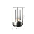 Miniatyrbillede 1 af 10: Bordlampe Metal Skrivebordslamper SØLV silver