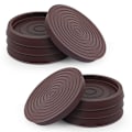 Miniatyrbillede 1 af 10: Møbelbrikker Møbelpuder BRUN 8STK 8STK Brown 8pcs-8pcs