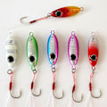 Miniatyrbild 10 av 10: 3st Micro Metal Jig Fiskedrag Konstgjorda falska fiskdrag Red 17g