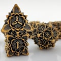 Pikkukuva 5 / 10: 7kpl/ Set Metal Dice Set Nopat PUNAINEN red