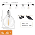 Miniatyrbilde 1 av 10: Festonglys Hagedekorlampe 3M(10&1)EU EU 3m(10&1)EU