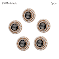 Pikkukuva 1 / 10: 5 kpl Pearl Vaatteet Napit Paidan napit MUSTA 25MM5KPL 5 KPL black 25MM5pcs-5pcs