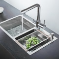 Miniatyrbild 10 av 10: Köksblandare Handfat Vattenkran SILVER silver