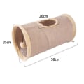 Miniatyrbilde 2 av 9: Cat Toy Cat Tunnel KHAKI khaki