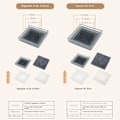 Miniatyrbillede 2 af 10: Sengemøbler Risers Anti Vibration Pads GRÅ 45MMSQUARE SQUARE Grey 45mmSquare-Square