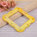Miniatyrbilde 9 av 10: Enkelt lysbryter deksel Sokkel Surround Frame BRUN&GULL brown&gold