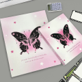 Miniatyrbilde 4 av 8: Butterfly A4/A5 Perm Fotokortholder A5BLACK BUTTERFLY BLACK A5Black Butterfly