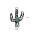 Pikkukuva 5 / 6: 30 kpl Cactus Charm Riipus turkoosi Helmet Dangle Charm Riipus