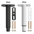 Miniatyrbillede 5 af 10: 1/2 Stk Justerbar Møbel Ben Højde Kontrol SORT 1 STK 1 STK black 1pc-1pc