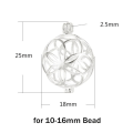 Miniatyrbilde 5 av 10: Steinperleburholderanheng Steinholderanheng ROSEGULL Rose Gold Style 2-Style 2
