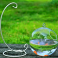 Miniatyrbilde 9 av 10: Hengende glass fiskebolle fisketank SVART 01 01 Black 01-01