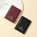 Miniatyrbillede 3 af 10: RFID Læder Paspose Pas Holder SORT Black