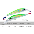 Miniatyrbilde 1 av 10: synkende Minnow Baits fiskekroker C C C