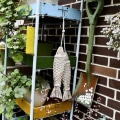 Miniatyrbillede 3 af 5: Træfisk vægdekoration To fisk træ vægdekoration