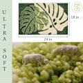 Miniatyrbillede 2 af 4: Bladtæppe Bladbademåtte Bladtæppe til badeværelse