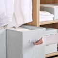 Miniatyrbild 9 av 10: Canvas Förvaring Folding Box GRÅ grey