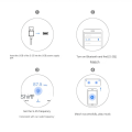 Miniatyrbillede 10 af 10: Bluetooth Adapter Bil Adapter FM Bluetooth Black