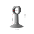 Miniatyrbilde 2 av 10: 4stk Dørstopper Dørhåndtak 4STK SORT 4STK SORT 4pcs black