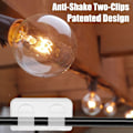 Miniatyrbillede 5 af 8: 30 stk Udendørs String Lights Kroge Udendørs Lys Clips Kabel 30Pcs