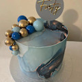 Miniatyrbilde 7 av 10: 20STK Cake Topper Kunstige kuler GULL Gold