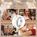 Miniatyrbillede 6 af 10: Daisy Rotating Ring Finger Ring Delicate 8 8 8