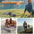 Miniatyrbillede 4 af 10: Fleksibel Solar Panel Power Bank 7W-SORT 7W-SORT 7W-Black