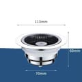 Miniatyrbilde 2 av 10: Vask Sil Plugg Filterkurv FILTERFILTER filter