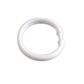 Miniatyrbillede 1 af 8: 40 Stk Badeforhæng Ringe Brusekroge til badeforhæng White 40 Pcs-40 Pcs