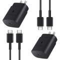 Miniatyrbilde 2 av 2: Samsung 25W SUPER 3A USB-C lader + 1M kabel svart