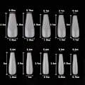 Miniatyrbillede 2 af 10: 100 stk/æske falske neglespidser Kiste falske negle CLEAR-100STK-BOX Clear-100PCS-Box