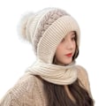 Pikkukuva 1 / 10: Integroitu cap Beanie hattuhuivi BEIGE Beige