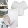 Miniatyrbillede 3 af 10: Udstødningskanalforbindelse Hurtigventilationsrørsamling 100MMT 100mmT Shape