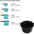 Pikkukuva 2 / 10: Slow Cooker Liners Slow Cooker Divider Liner MUSTA black