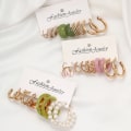 Miniatyrbilde 8 av 10: Twist Chain øredobber Enkel øredobber C C C