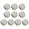 Miniatyrbilde 1 av 10: 10 stk Metallblomstknapper Rhinestone-knapp F F F