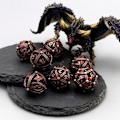 Miniatyrbild 4 av 10: 7 st/ set DND-tärningar polyedriska tärningar 04 04 04