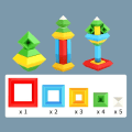 Pikkukuva 1 / 10: Pyramid Blocks Set Set 15 KPL 15 KPL 15pcs