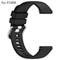 Miniatyrbillede 1 af 10: 1 Stk Urrem Armbånd SORT TIL 41MM SORT TIL 41MM black for 41mm