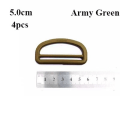 Miniatyrbillede 1 af 10: 4 stk Bæltekroge Webbing Spænder ARMY GREEN 5.0CMSTYLE 2 STYLE 2 Army Green 5.0cmStyle 2-Style 2