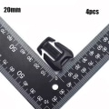 Miniatyrbilde 5 av 7: 4 stk Webbing stropp Spenne Glidefeste 25MM 25mm