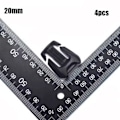 Miniatyrbillede 5 af 7: 4 stk Webbing Strap Spænde Skyder Fastener 25MM 25mm
